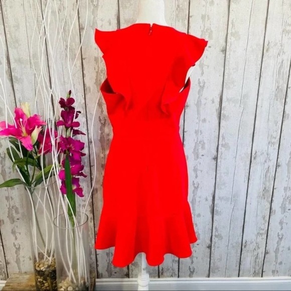 Chelsea 28 - NWOT Red Ruffled Mini Dress - Picture 6 of 9